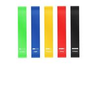5PCS Resistance Bands, Exercise Fitness Loop Bands with 5 Strength Levels, Natural Latex, Skin-Friendly, Portable, Ideal for Home, Gym, Yoga, Pilates & Rehab Workouts, Exercise Band