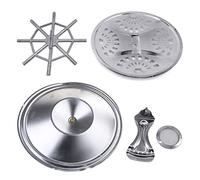 5pcs Resonator Cones Soundhole Screens Tailpiece Bridge Saddle Dobro Guitar For Dobro Resophonic Resonator Guitar