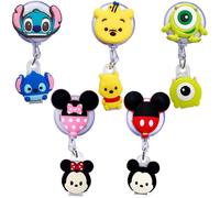 5pcs Retractable Badge Holders. Cute Cartoon Retractable Badge Reel, Badge Reel Holder for Children and Nurses, Clip-on Name Badge Holder