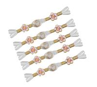 5Pcs Retro Chinese Knots Button Closure Sewing Fasteners for Cheongsam Dress Cloaks Coat Sewing Project Sateen Tie