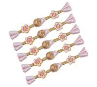 5Pcs Retro Chinese Knots Button Closure Sewing Fasteners for Cheongsam Dress Cloaks Coat Sewing Project Sateen Tie