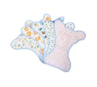 5pcs Reusable Cotton Cloth Diapers with Cartoon Prints for Boys | Lightweight Wash-and-reuse Inserts, Daytime Daycare Diapering, Bright Patterned Cotton, Family Use