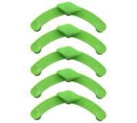 5pcs Reusable Plant Branch Clips Extra Deep Groove for Training | Green Plastic, Branch Repositioning Design, for Tomato Plants, Fruit Trees, Greenhouse Cultivation