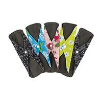 5pcs Reusable Sanitary Towels Pads, Heavy Flow Night Washable Cloth Menstrual Sanitary Towels(18 * 255cm)