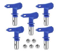 5Pcs Reversible Airless Paint Sprayer Tips with 5 Seals, Spray Nozzle Kit for Paint Spray Guns, Painting Accessory