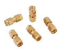 5pcs Rf SMA Male To SMA Male Plug Straight Coaxial