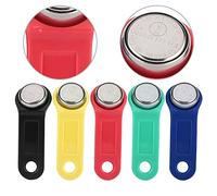 5pcs RFID TM Card Set IButton Touch Memory Key Premium Material Waterproof -Rust Heat Resistant Durable Easy Convenient Installation No Extra Wiring Compact Lightweight for Safety Purposes Sauna Elect