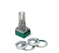 5PCS RK097N 10K single linked potentiometer B10K with a switch 3pin shaft 15mm amplifier sealing potentiometer