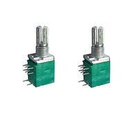 5PCS RK097N Potentiometer B5K 10K 20K 50K 100K Switch Audio Shaft 15mm 8Pin Amplifier Sealing Potentiometers Kit Electromechanical components (Size : 10K Ohm)