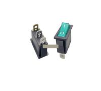 5PCS Rocker Switch KCD3 ON-OFF ON-OFF-ON 2 Position 3Pins Electrical equipment With Light Power Switch 16A 250V / 20A 125V AC IDGTTLDF(Green)