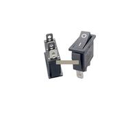 5PCS Rocker Switch KCD3 ON-OFF ON-OFF-ON 2 Position 3Pins Electrical equipment With Light Power Switch 16A 250V / 20A 125V AC IDGTTLDF(Black 3Pin OFF-ON)