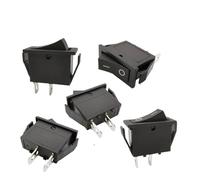 5Pcs Rocker Switches 2 Pin 16A/250V 20A/125V AC ON-OFF Power Boat Switches 2 Position Equipment Switch 30x13mm IDGTTLDF