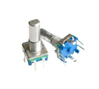 5pcs Rotary encoder code switch/EC11/ audio digital potentiometer with switch 5Pin handle length 20mm