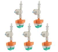 5pcs Rotary Sprinkler with Antidrip Hanging Sprayer Garden Irrigation Micro Drip Fitting