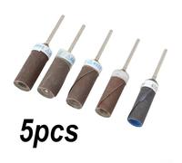 5pcs Rotary Tool Sanding Bands 180 Grit Abrasive Drum Wheels for Use on Wood Stone Glass Metal Non Metal