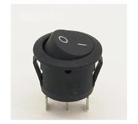 5Pcs Round Black 3 Pin SPDT ON-OFF Rocker Switch Snap-in Controls Switches
