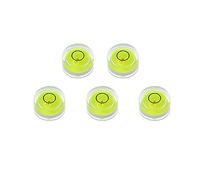 5pcs Round Bubble Level Mini Spirit Level Bullseye Level Measurement Instrument (10 X 6)
