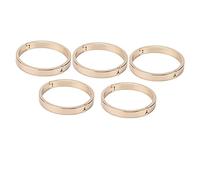 5pcs Round Carabiner Clips, Alloy Snap Hook Keyring Buckles for Loose Spiral Notebooks, Paper Cards, Scrapbooks, DIY Journal Making, Durable Metal Binding Loops with Smooth Opening (55mm outside,