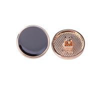 5Pcs Round Thin Border Oil-Finished Flat Metal Buttons for Coats, Trench Coats & Creative DIY Handmade Crafts