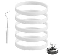 5Pcs Rubber Gaskets Replacement for Ninja Blender Blade, 3.94in Seal Ring | Food-grade Materials, BPA-free, Good Sealing & Leak-Proof, Fit For Ninja BL450 BL480 BL640 BL682 BL2012 BN400 CT680 SS100