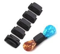 5pcs Rubber Headstock Guitar Pick Holder - Securely Attach Between 3rd & 4th Strings for Guitar, Bass, Ukulele, Banjo and Mandolin