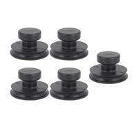 5pcs Rubber Singing Bowl Lifter Handle for 1 to 20kg Bowls Black | Portable Wear Resistant Rubber, Not Easy to Deform or Break, Black Finish for Meditation and Home Use
