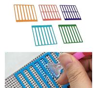 5PCS Ruler For Diamond Art, Non-Slip Grid 5D Diamond Art Tools Square Gem Painting Guide DIY Di-amond Spot Alignment Tool For Beginners & Pros, 2 Different Grids
