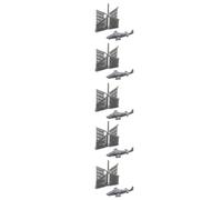 5pcs Russian Ka-52 Assault Helicopter Resin Model 1/2000-1/200 | Ka-52 3D Resin Coaxial Inverted Attack Helicopter Model for Collecting Modern Battlefield Diorama and Military Aviation