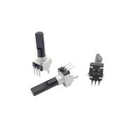 5pcs RV09 Type R0902N Vertical Single Potentiometer B10k B20K B50K B103 B203 B503 3Pins D Shaft Length 23MM NWPNLXEA(50K Ohm)