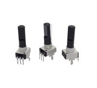 5pcs RV09 Type R0902N Vertical Single With Midpoint Mixer Potentiometer B10k B20K B50K B103 B203 B503 3Pins D Shaft Length 23MM NWPNLXEA(50K Ohm)