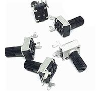 5PCS Rv09 Vertical Potentiometer 1k 2k 5k 10k 20k 50k 100k 200K 500K 0932 Adjustable Resistor Seal Potentiometers kit Resistor elements (Size : 50K Ohm)