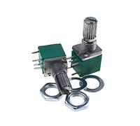 5pcs RV097NS 500K single linked potentiometer B500K with a switch audio 5pin shaft 15mm power amplifier sealing potentiometer