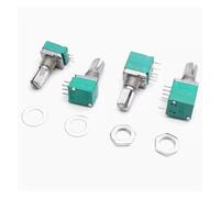 5pcs RV097NS RV097 B10K B20K B50K B100K B500K Audio Amplifier Volume Potentiometer 15mm Shaft 3/5/6/8Pin IDGTTLDF(B10K,3PIN)