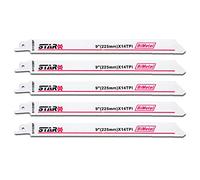 5Pcs S1122BF 225MM*14T Reciprocating Saw Blade For Metal Demolition, Wood Cutting