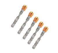 5Pcs S2 Steel Magnetic Cross Head PH2 Screwdriver Bits Set, for Drywall Screws 1/4inch Shank and Home DIY Profession (Red) (Mixed Colors) (Yellow)