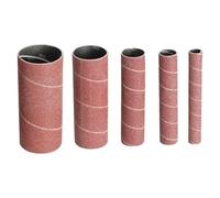 5pcs Sanding Drum Sleeves 80/150/240 Grit 115mm Length for Oscillating Sander with 3/19/26/38/51mm Models Alumina Abrasive Polishing Tools 80mesh