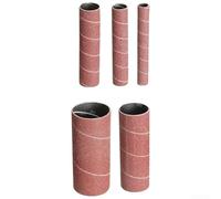5pcs Sanding Drum Sleeves 80/150/240 Grit for Oscillating Sanding Machines, Alumina Abrasive Polishing Paper for Various Metals Plastics Wood Jade (80mesh)