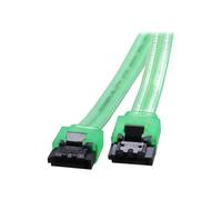 5PCS SATA 3 Cable,Super Speed SATA3 Controller to SSD HDD Hard Disk Drive SATA III Data Connector forASUS MSI Wholesale(45CM,UV Green)