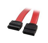 5PCS SATA 3 III Cable, Straight 90 Angle SATA3 Flat Data Cord Compatible With Maxtor Seagate Sa Hitachi HDD SSD CD-ROM(18 inches,Rosso)