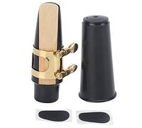5Pcs Saxophone Mouthpiece Accessories, Sax Reed Tooth Pad with Metal Buckle Wind Instrument Parts for Any Standard Alto Saxophone(black)