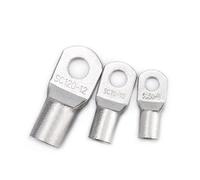 5pcs SC-6 10 16 25 35 50 70 95 Wire Nose Copper Terminals Battery Cable Lugs 6-95mm2 Screw Hole M6 M8 M10 M12(SC50-10(50mm2-M10),10pcs)