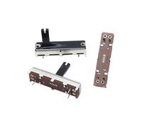 5PCS SC2043N 35MM Straight Slide Potentiometer B50K B503 B100K B104 With Midpoint 3.5CM Mixer Fader 3-Pin Handle Length 15MM(50K Ohm)