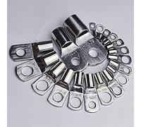 5Pcs SC25-6 SC35-8 SC50-8 SC120-10 Copper Cable Lug Kit Bolt Hole Tinned Cable lugs Battery Terminals copper nose Wire connector (Color : SC35-8)