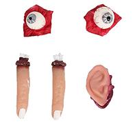 5PCS Scary Bloody Organ Ornaments, Haunted, Eyeballs and Ears | Scary Bloody Organ Ornaments, Decor, Ear Ornament, Desktop Table Centerpieces, Horror Home Decorations