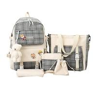 5PCS School Bags Set Kawaii Bkpks for Teen Girls, Lar ity Cute Kawaii School Bkpk th Kawaii Pin and Asori, Athetic Bkpk School Bookbag