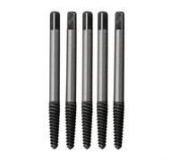 5pcs Screw Extractor Set 1# High Carbon Steel Broken Bolt Remover Left | Screw Extractor SetBroken Bolt RemoverDamaged Screw RemovalLeft Hand Drill BitsEasy Out Tool KitStripped Head