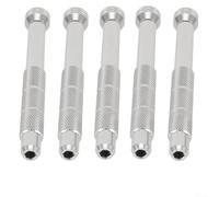 5PCS Screwdriver Handles With Magnetic Steel Head For 4mm Hex Bits, Featuring Aluminum Alloy Construction And Ergonomic Grip For Repair