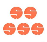 5pcs Scuba Diving Marker Arrows, Luminous Guide Ropes for Safe Entry and Exit in For Caves (Circle orange)
