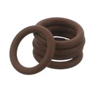 5pcs Scuba O Ring Seal for Diving Cylinder Valve, Brown Fluororubber | Universal Fit for Air Tank Valves, Leakproof High Pressure Maintenance, Heat Resistant Repair Part