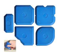 5Pcs Sealant Tools Caulking Kit,Grout Smoothing Finishing Sealing Tool Silicone Sealant Applicator for Precise and Clean Sealing, Multi-Angle Complete Set for Bathroom Kitchen Floor